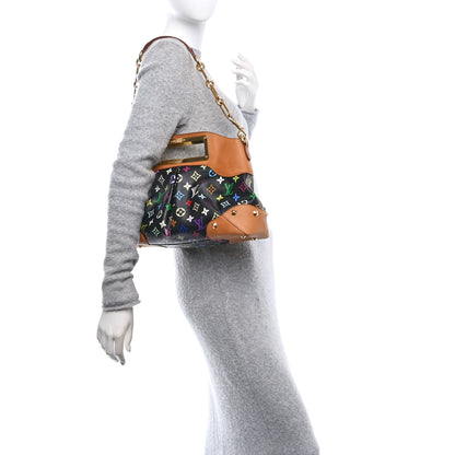 Louis Vuitton Monogram Multicolor Judy MM Black 2 of 9