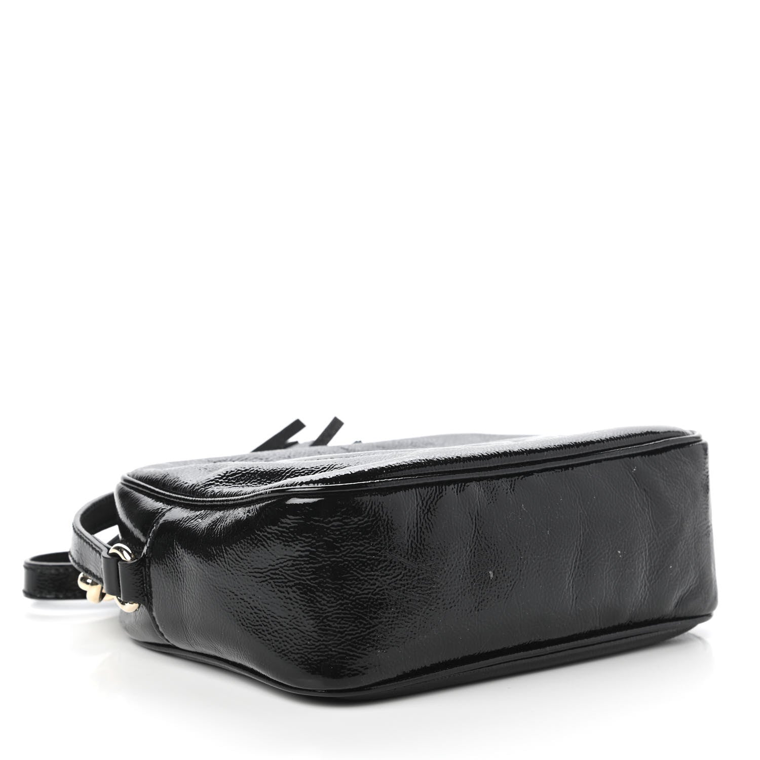Gucci Soft Patent Small Soho Disco Bag Black 4 of 11