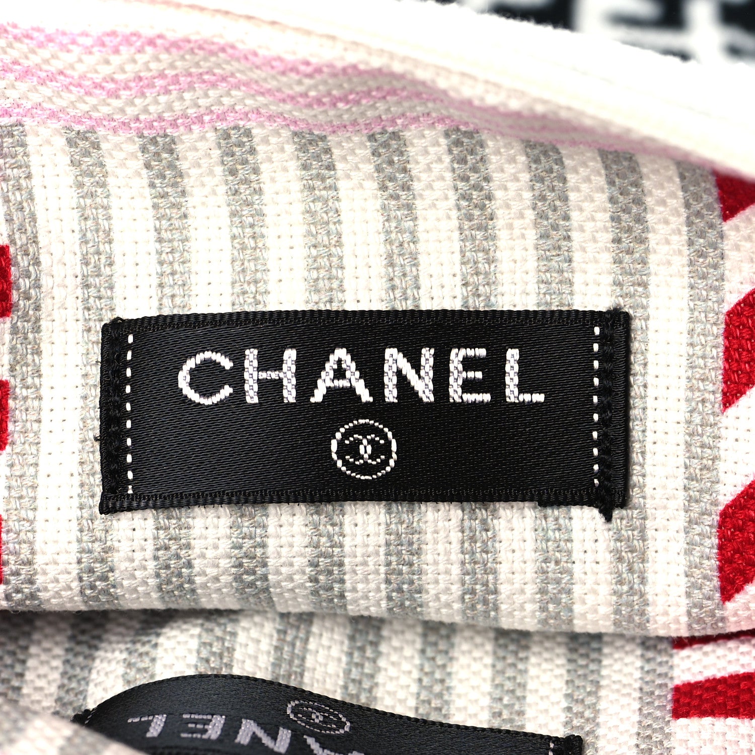 Chanel Terry Cloth Cotton La Pausa Bay Reversible Beach Tote 7 of 11