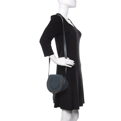 Chloe Calfskin Mini Marcie Round Crossbody Bag Teal 2 of 9