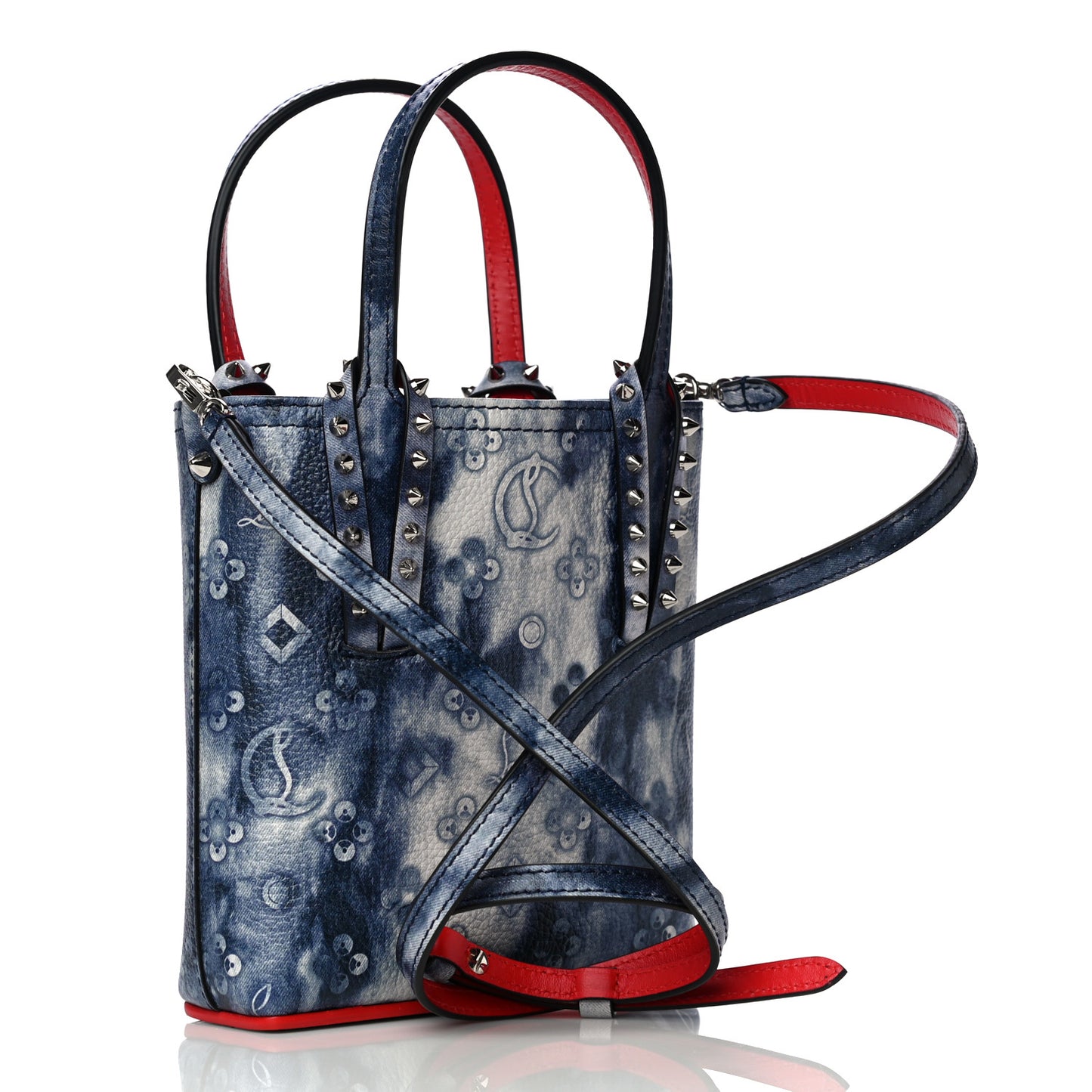 Calfskin Punk Mini North South Cabata Tote Multi