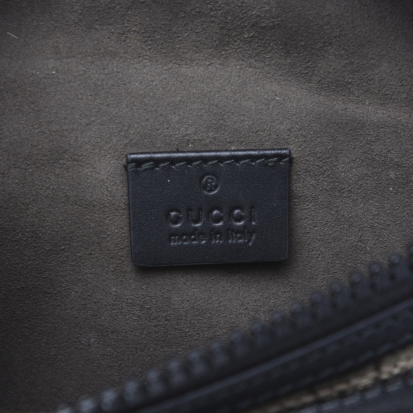 GG Supreme Monogram Belt Bag Black