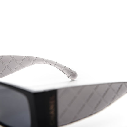Chanel Rectangle Quilted Sunglasses 5425 Black 5 of 8