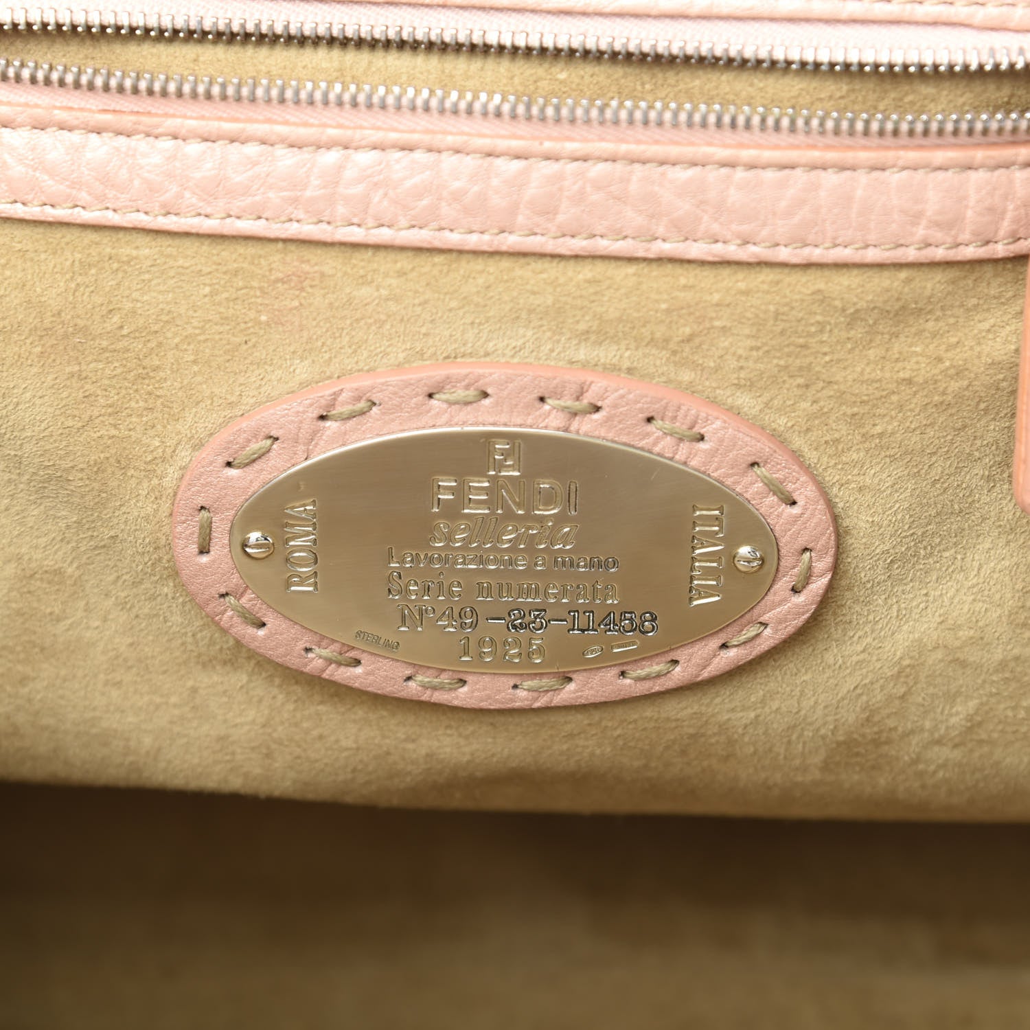 Fendi Cuoio Romano Selleria Adele 1328 Bag Cipria 6 of 21