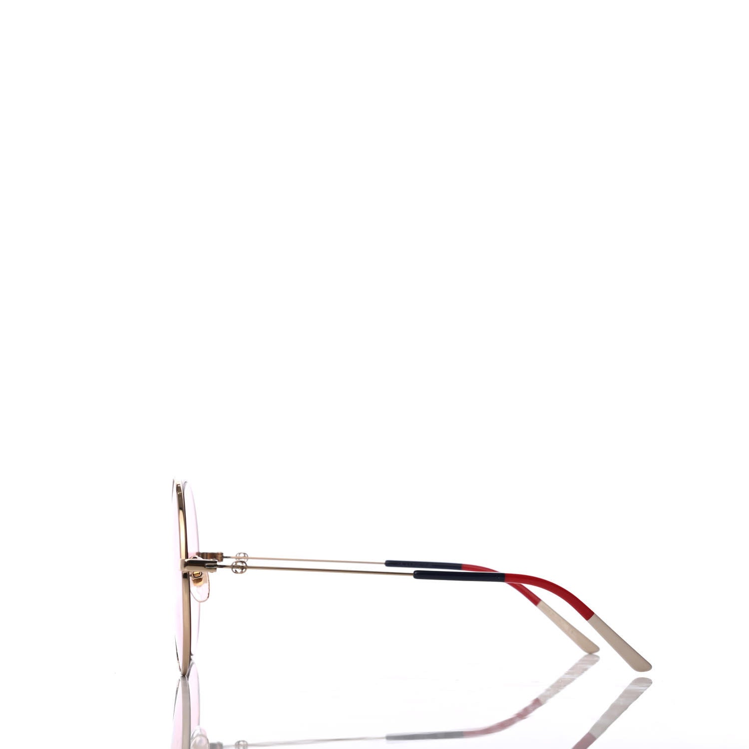 Gucci Round Sunglasses GG0395S Red Blue White 3 of 8