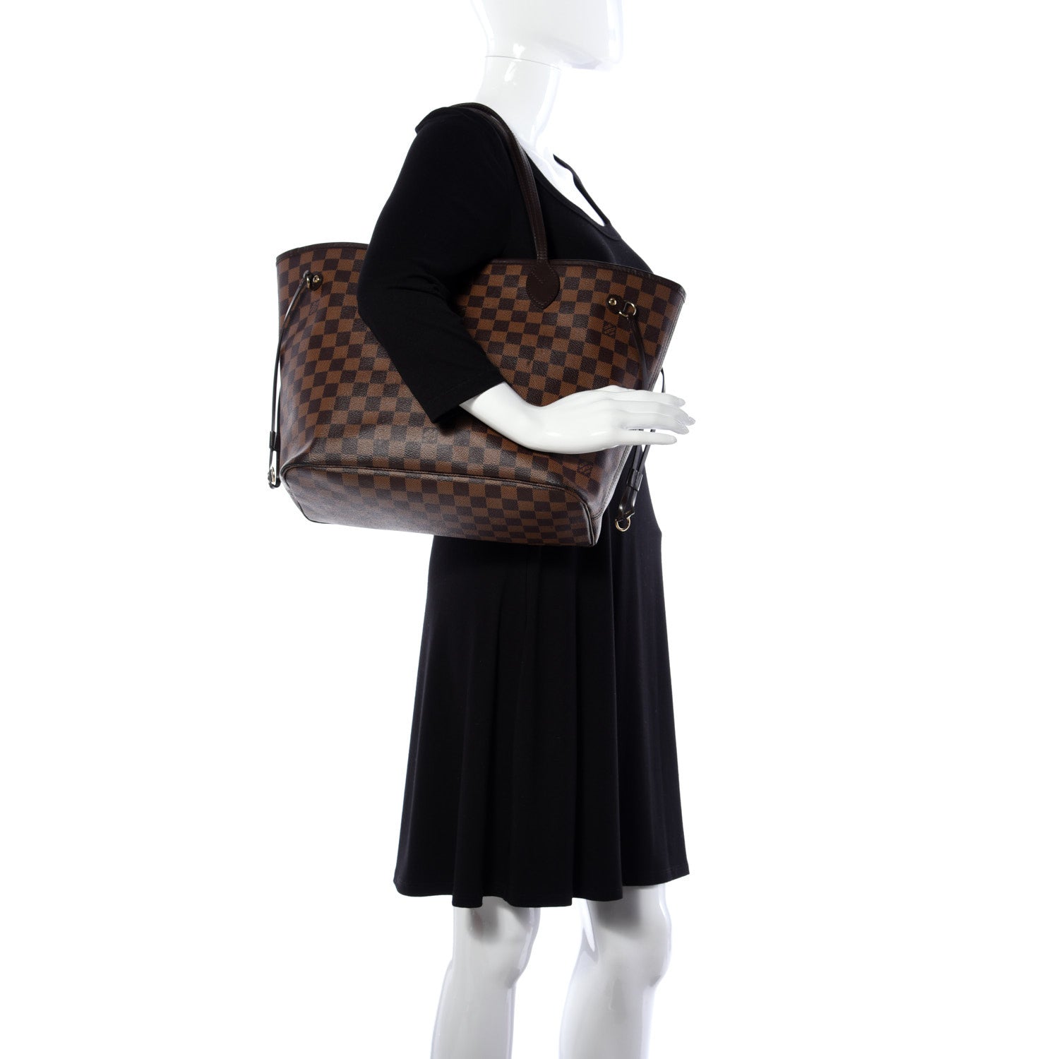Louis Vuitton Damier Ebene Neo Neverfull MM 2 of 9