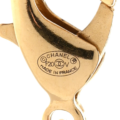 Chanel ID Dog Tag Charm Necklace Gold 6 of 7