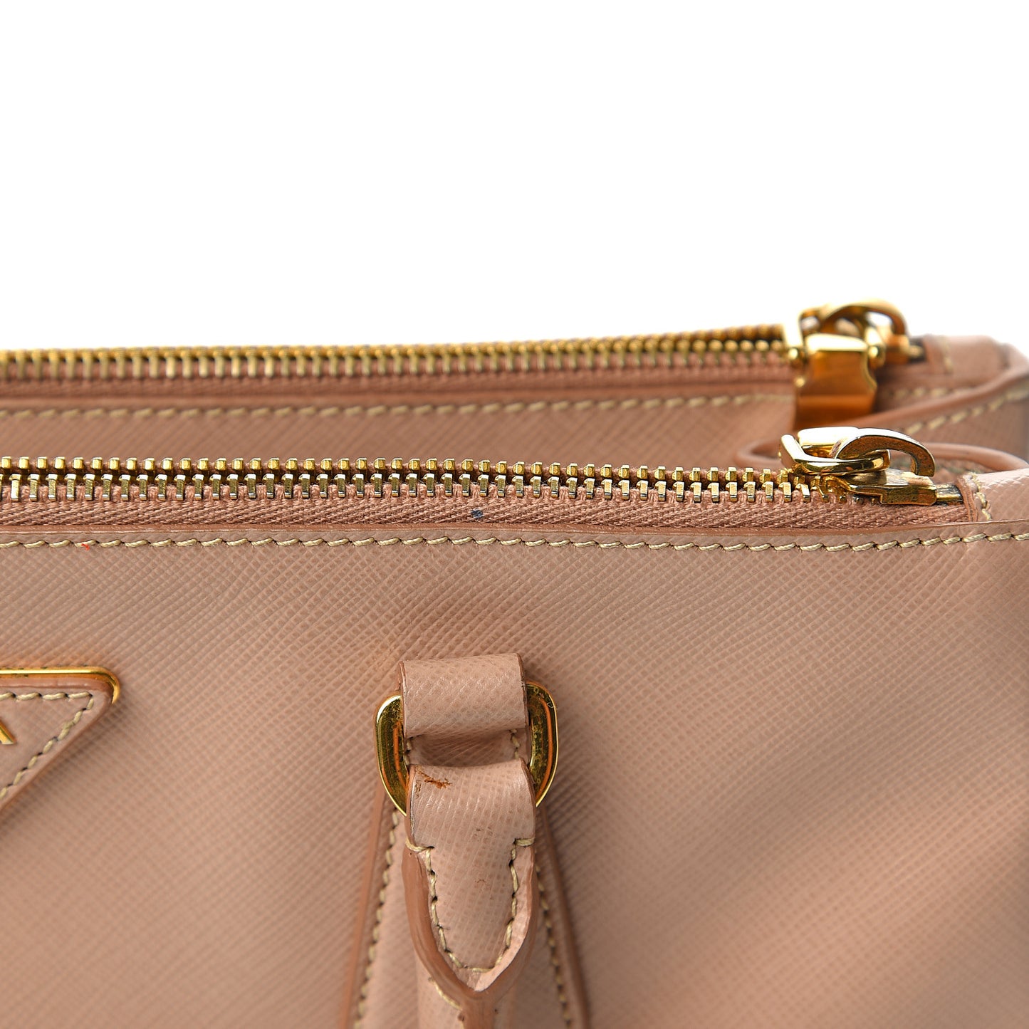 Saffiano Small Galleria Double Zip Tote Cammeo