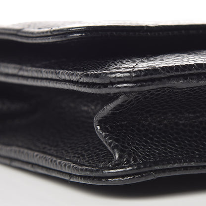 Chanel Caviar Quilted Wallet On Chain WOC Black 8 of 10