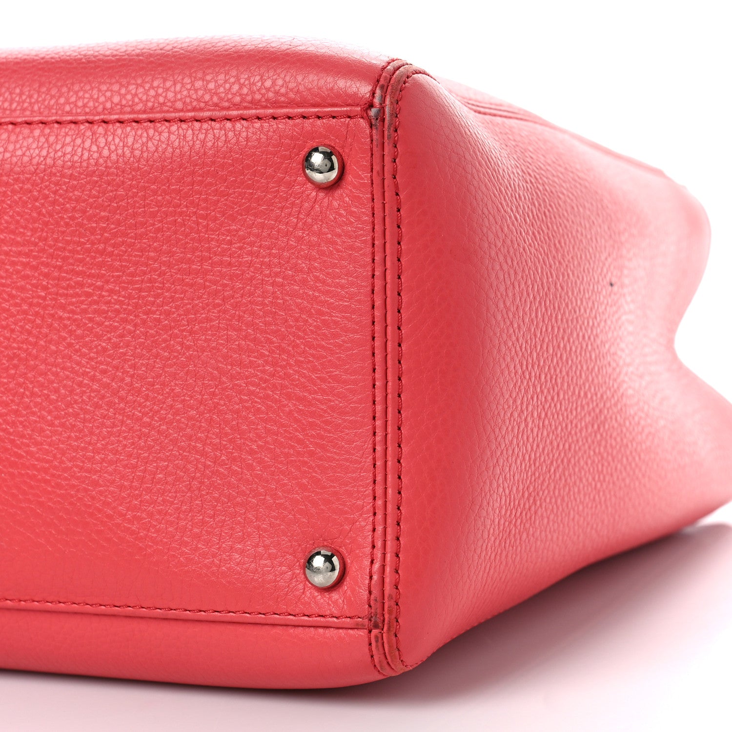 Chanel Calfskin Cerf Executive Shopper Tote Coral 9 of 12