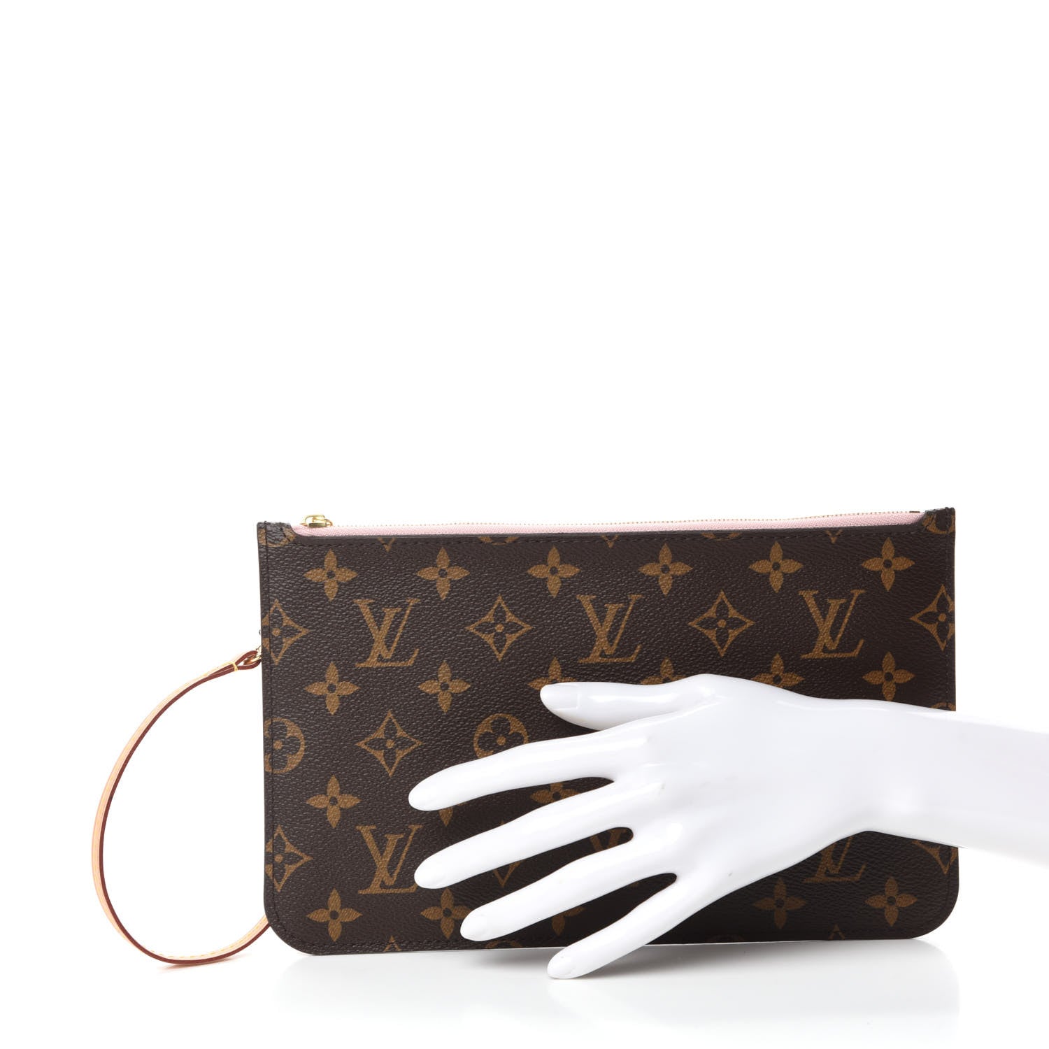 Louis Vuitton Monogram Neverfull MM GM Pochette Rose Ballerine 2 of 8