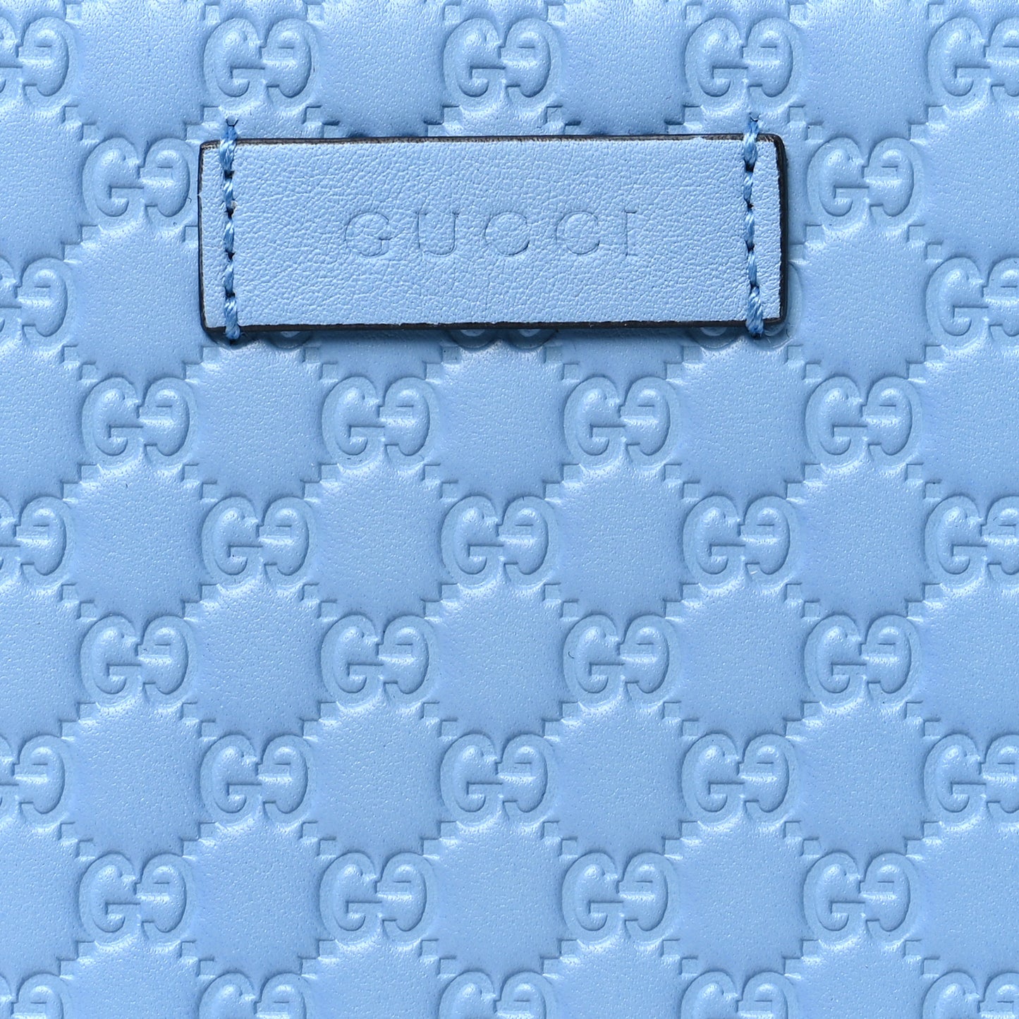 Microguccissima Zip Around Wallet Mineral Blue