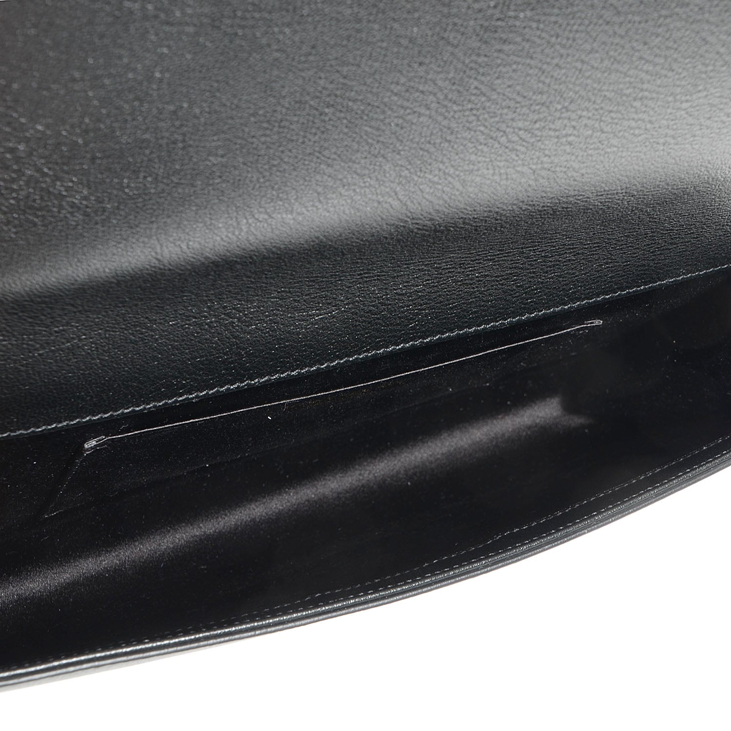 Saint Laurent Leather Large Belle de Jour Clutch Black 5 of 7