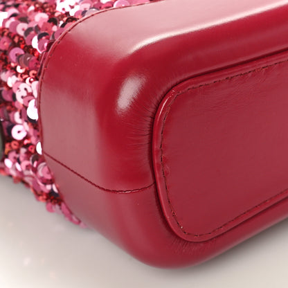 Chanel Sequin Calfskin Small Gabrielle Hobo Red 10 of 11