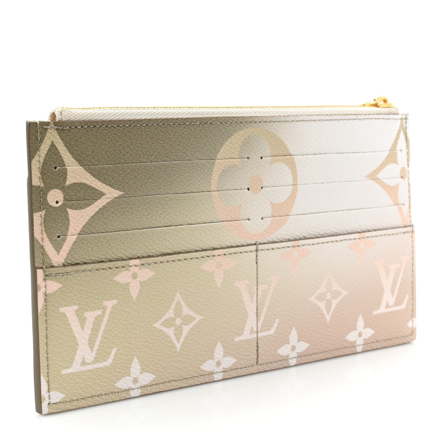 Monogram Giant Spring In The City Slim Purse Sunset Kaki