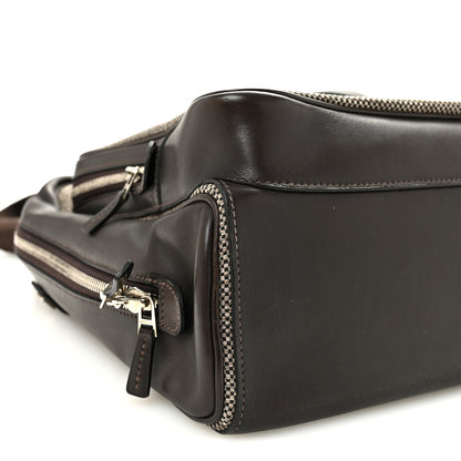 Hermes Toile Trousse Caleche Express Travel Cacao 9 of 10