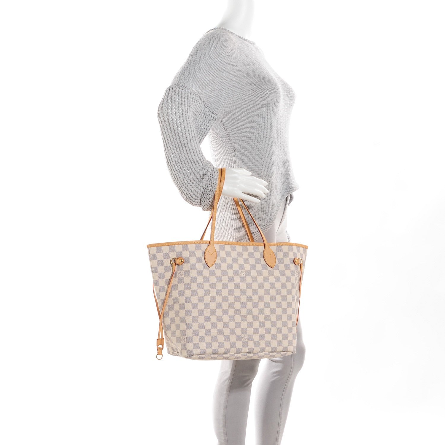 Louis Vuitton Damier Azur Neverfull MM 2 of 7