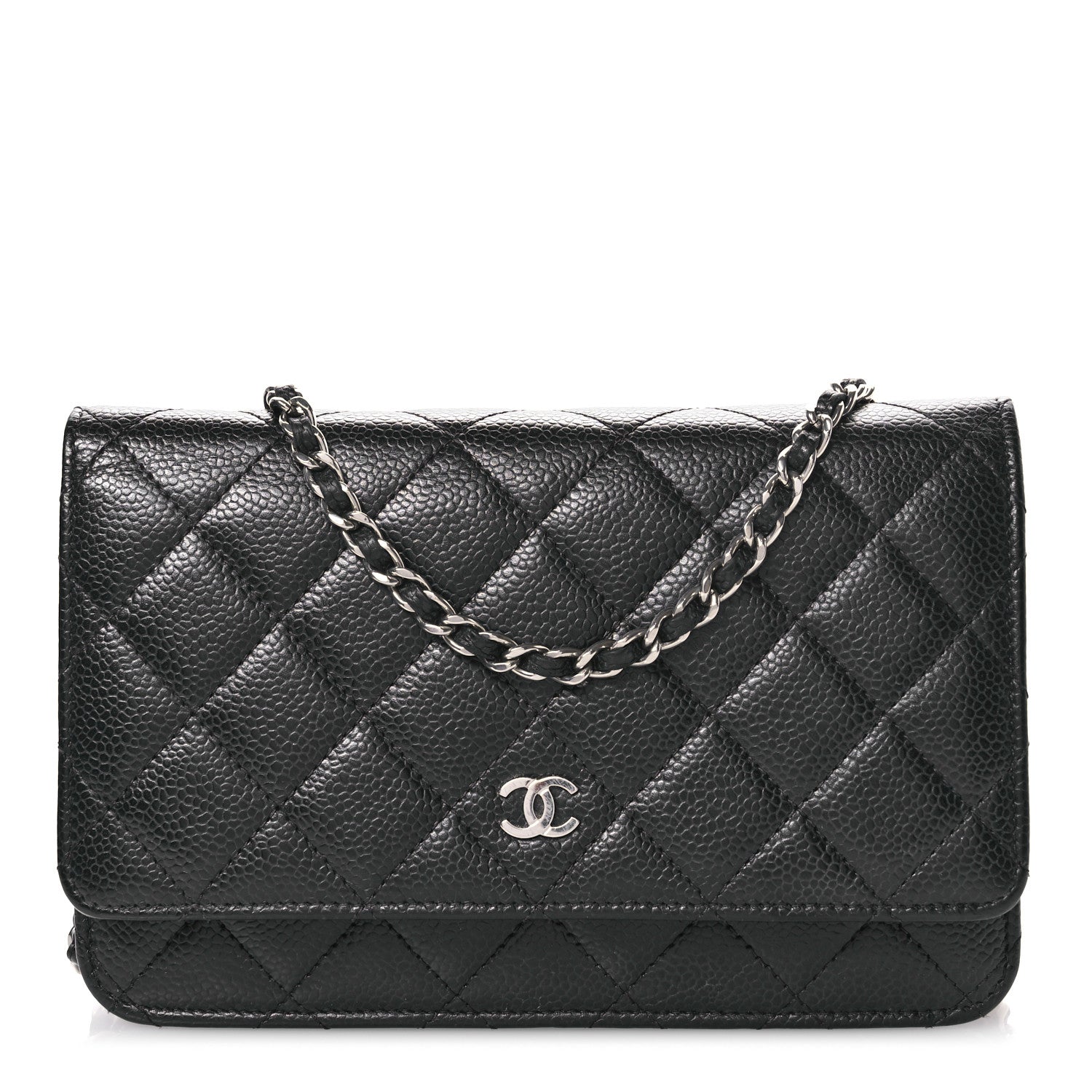 Chanel Caviar Quilted Wallet on Chain WOC Black 1 of 12