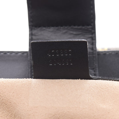 Gucci Soft GG Supreme Monogram Bees Small Crossbody Tote Beige Oro Black 8 of 10