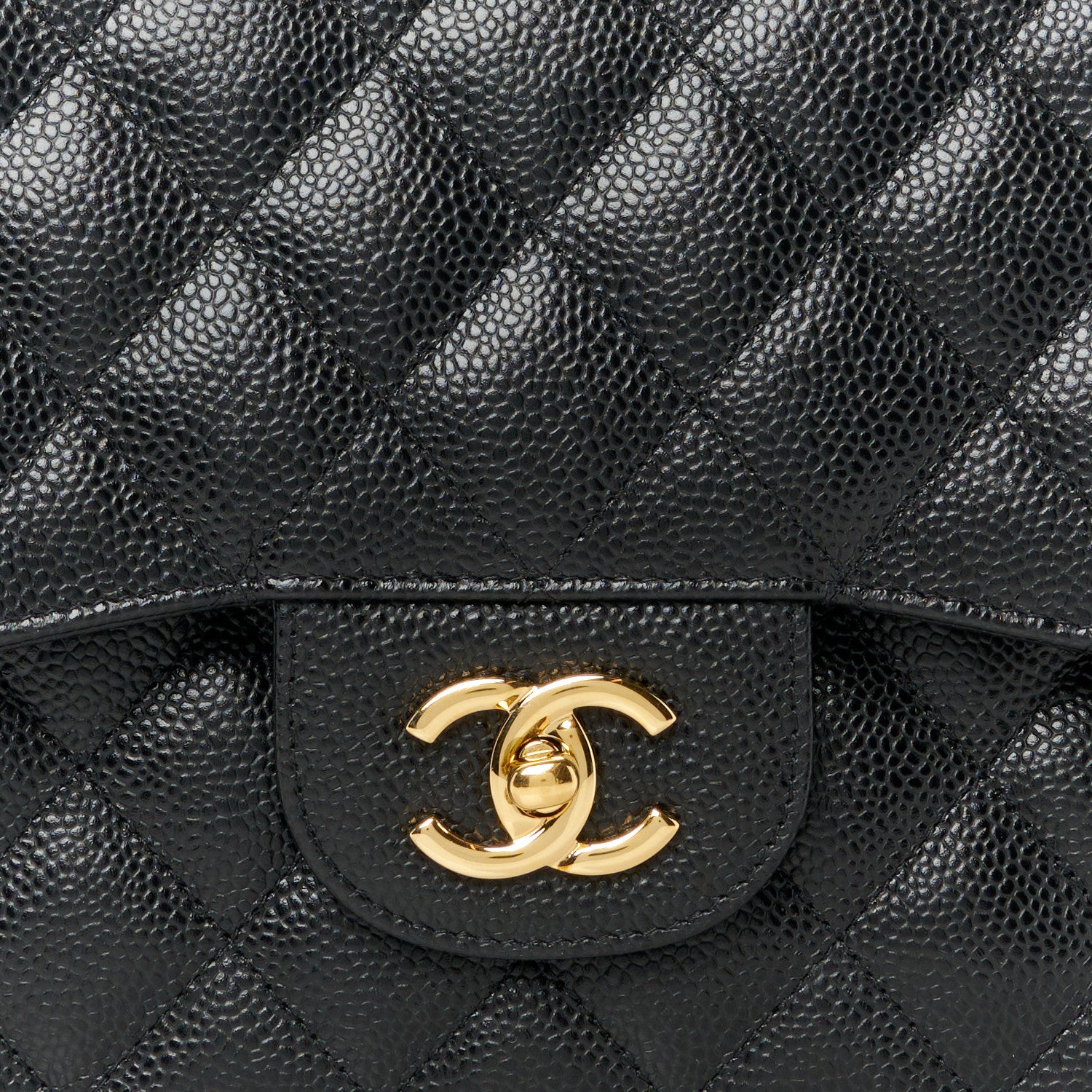 Chanel Caviar Quilted Jumbo Double Flap Black 9 of 12
