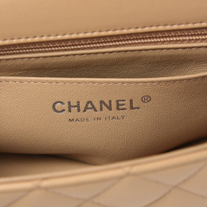 Chanel Lambskin Quilted Mini Rectangular Flap Beige 6 of 8