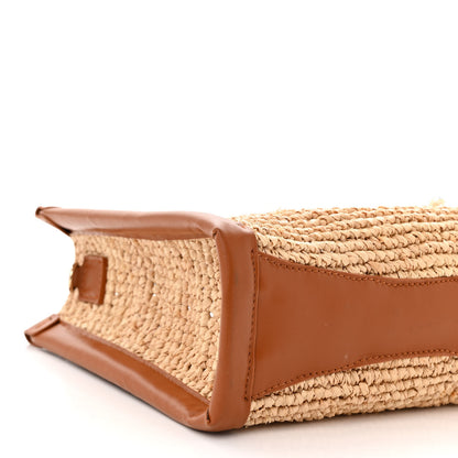 Christian Louboutin Raffia Calfskin Mini By My Side Tote Beige 9 of 10