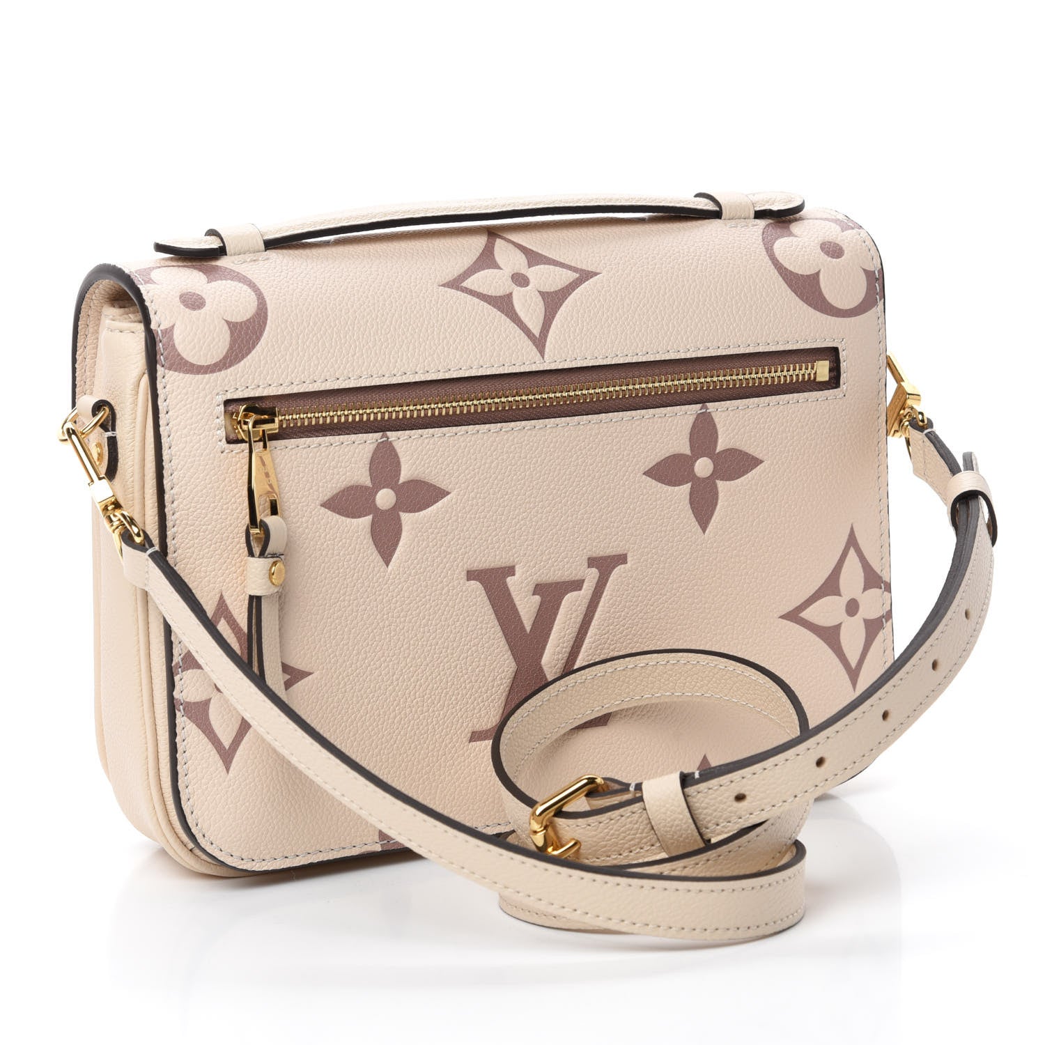 Louis Vuitton Empreinte Monogram Giant Pochette Metis Creme Bois De Rose 3 of 10