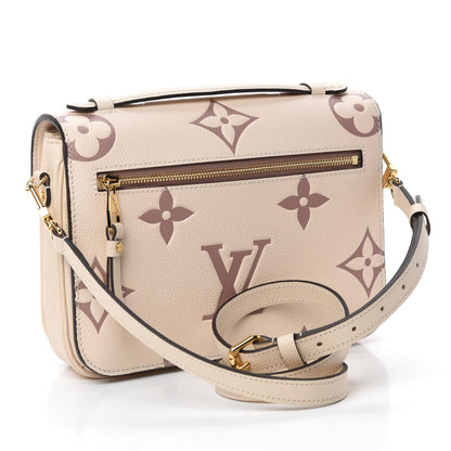 Louis Vuitton Empreinte Monogram Giant Pochette Metis Creme Bois De Rose 3 of 10