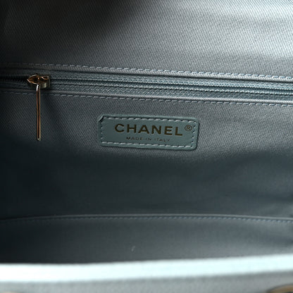 Chanel Caviar Quilted Business Affinity Backpack Light Blue 6 of 10