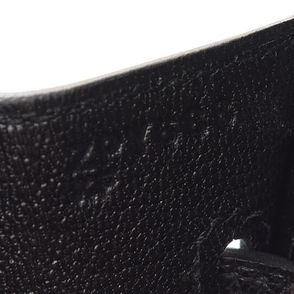 Hermes Madame Calfskin Birkin Sellier 25 Black 7 of 11