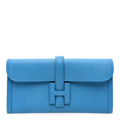 Hermes Evercolor Jige Elan 29 Clutch Bleu Zanzibar 1 of 11