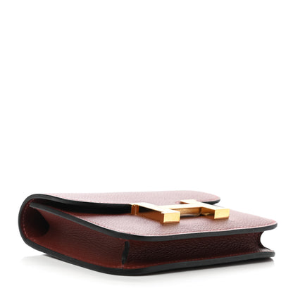 Hermes Evercolor Constance Slim Wallet Rouge H 5 of 9