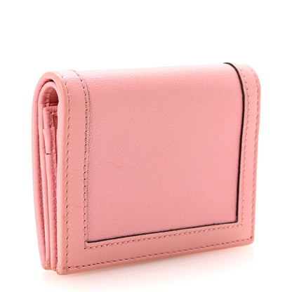 Gucci Wonka Grain Calfskin Diana Card Case Wallet Wild Rose 3 of 7