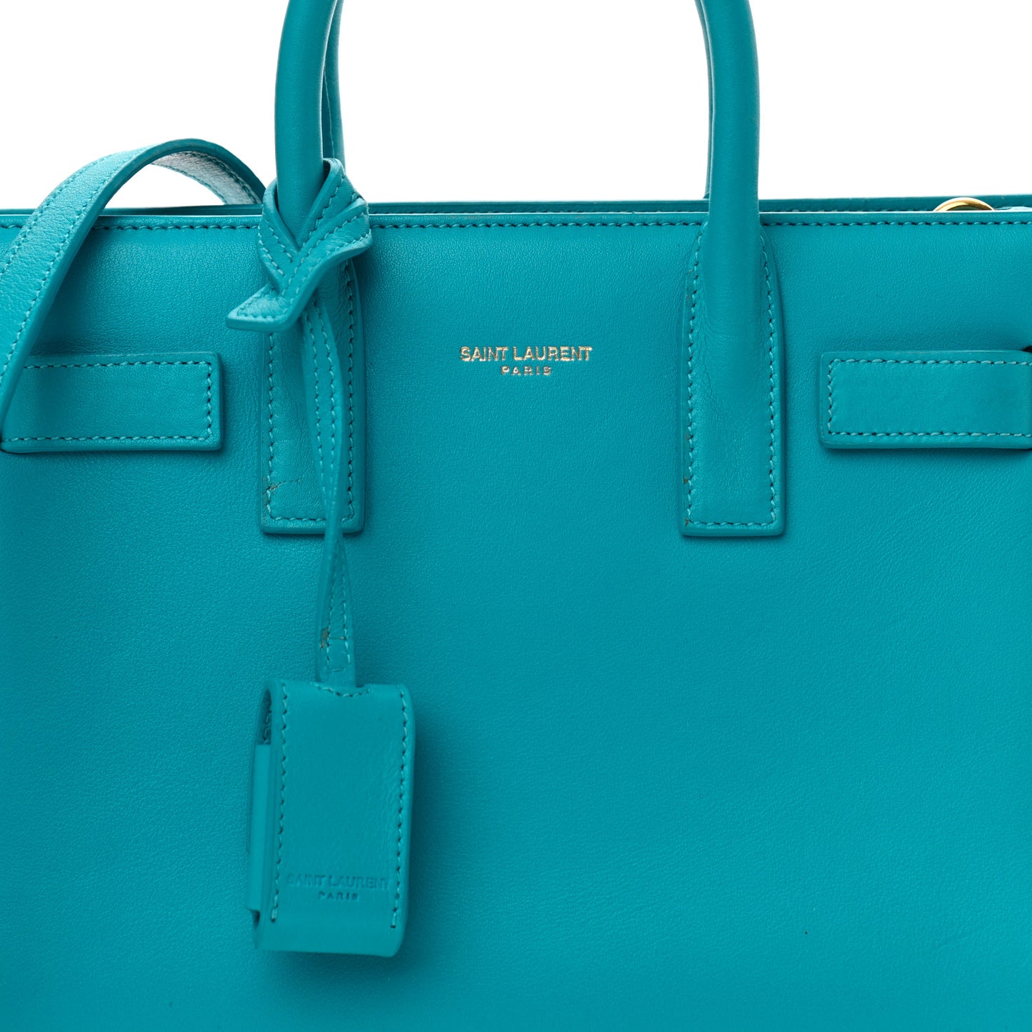 Calfskin Nano Sac De Jour Turquoise