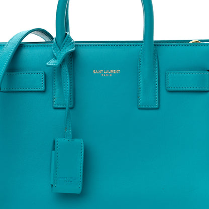 Saint Laurent Calfskin Nano Sac De Jour Turquoise 6 of 9