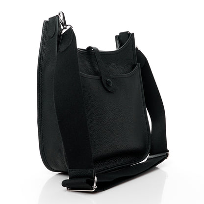 Hermes Taurillon Clemence Evelyne III PM Black 3 of 12