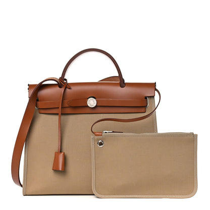 Hermes Vache Hunter Toile Herbag Zip 31 PM Trench Cuivre 1 of 12