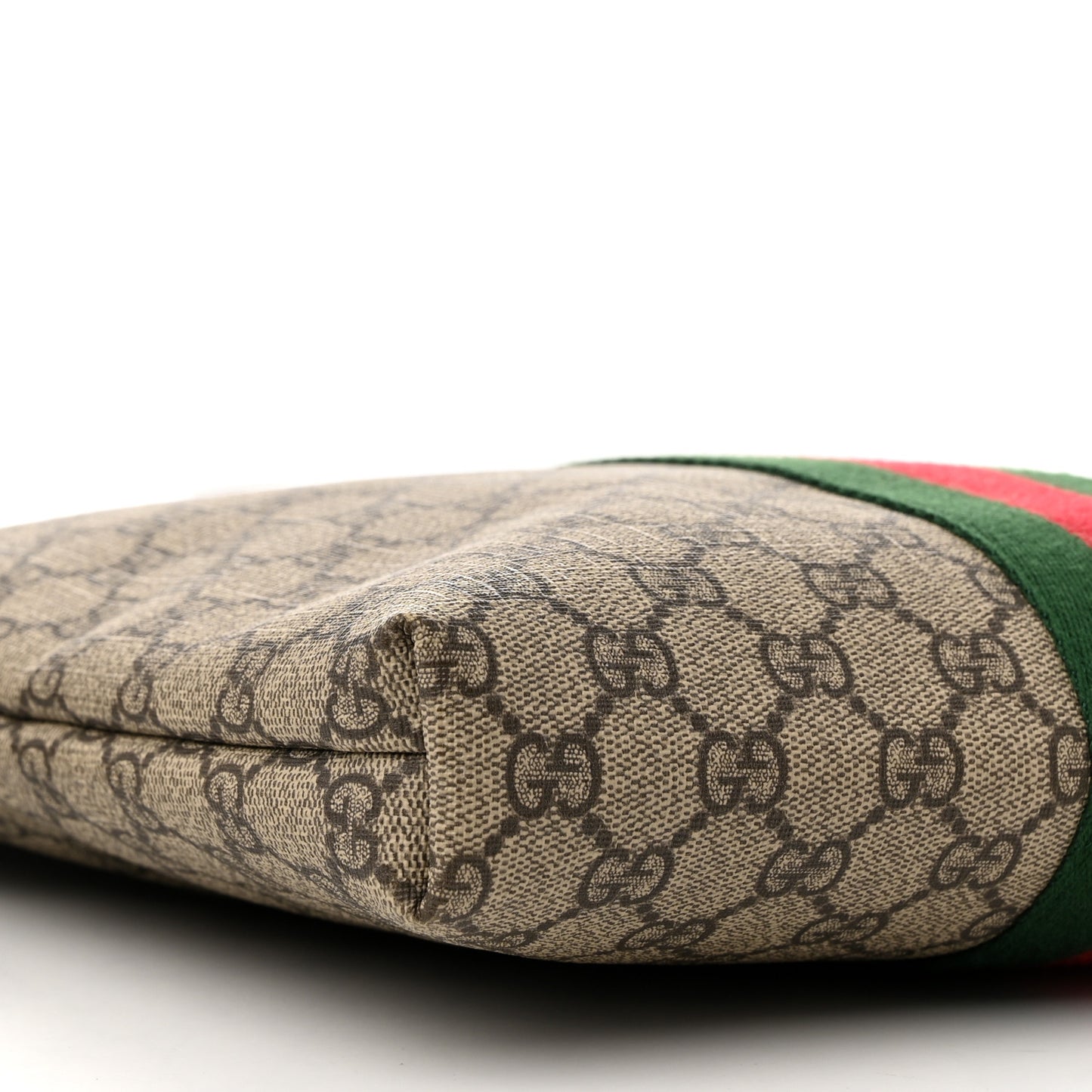 GG Supreme Monogram Web Messenger Bag Black