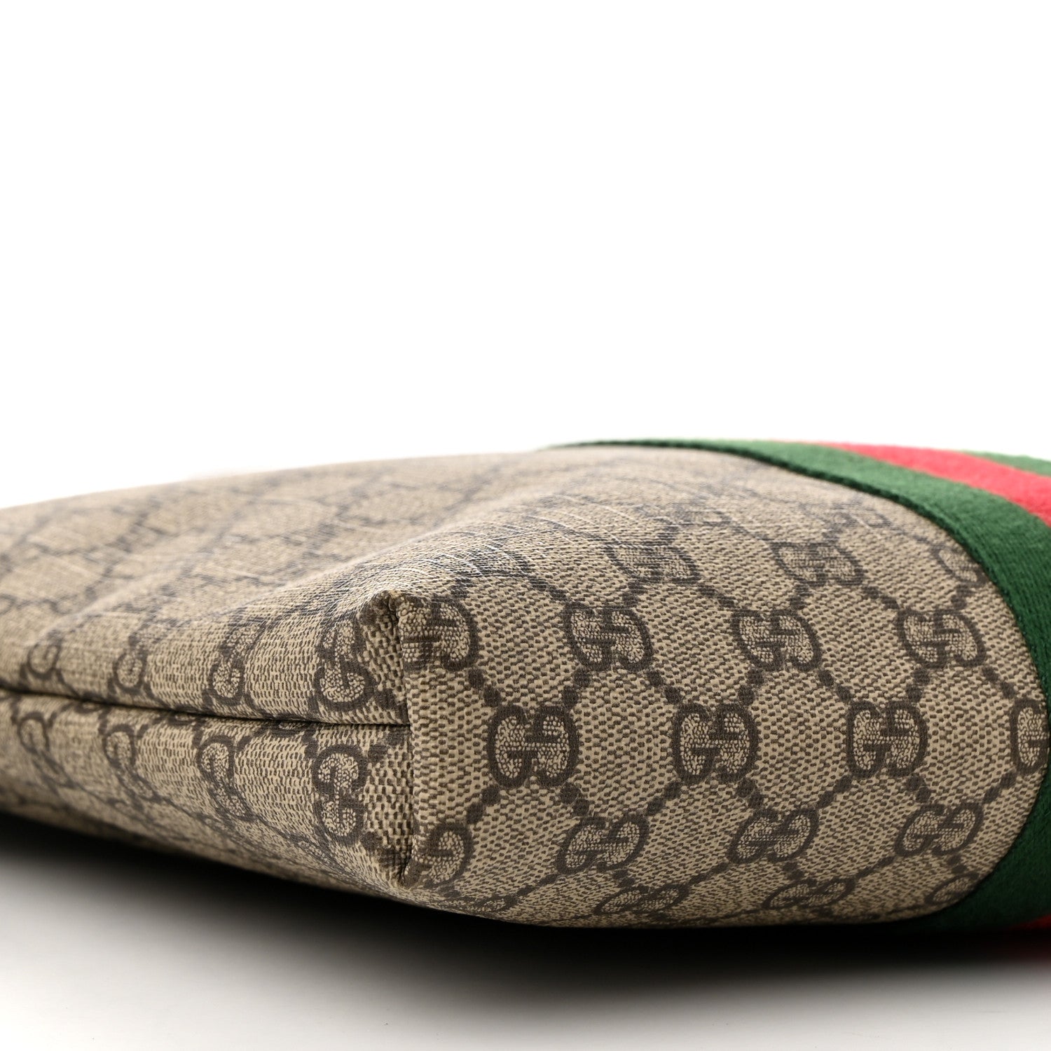 Gucci GG Supreme Monogram Web Messenger Bag Black 9 of 14