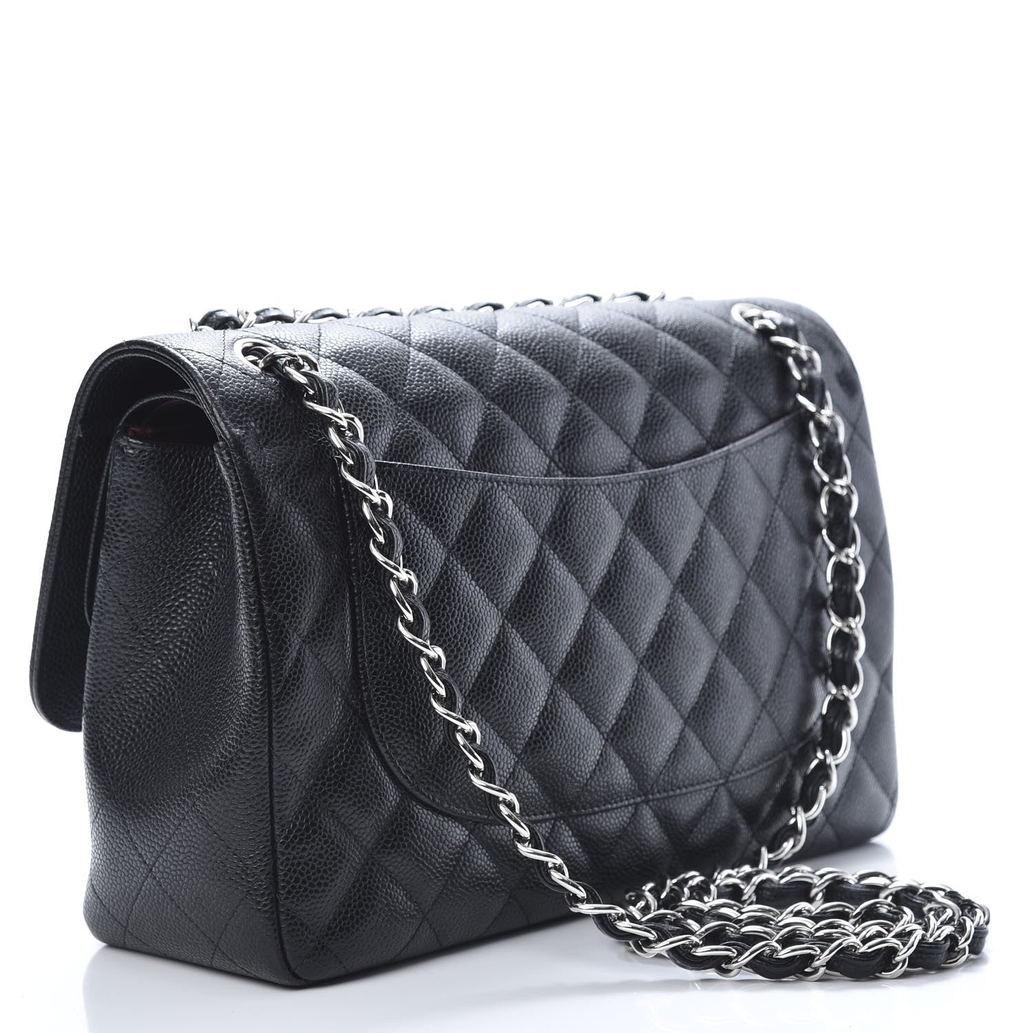 Chanel Caviar Quilted Jumbo Double Flap Black 3 of 11