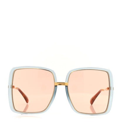 Gucci Metal Oversized Sunglasses GG0903S Blue 2 of 8