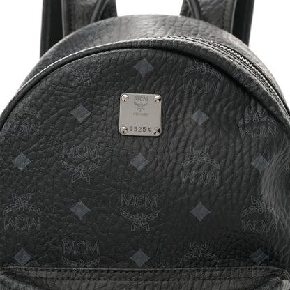 MCM Visetos Small Side Stud Stark Backpack Black 8 of 13