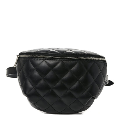 Chanel Calfskin Quilted Waist Belt Bag Black 1 of 9