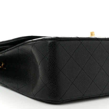 Chanel Caviar Quilted Jumbo Double Flap Black 9 of 11