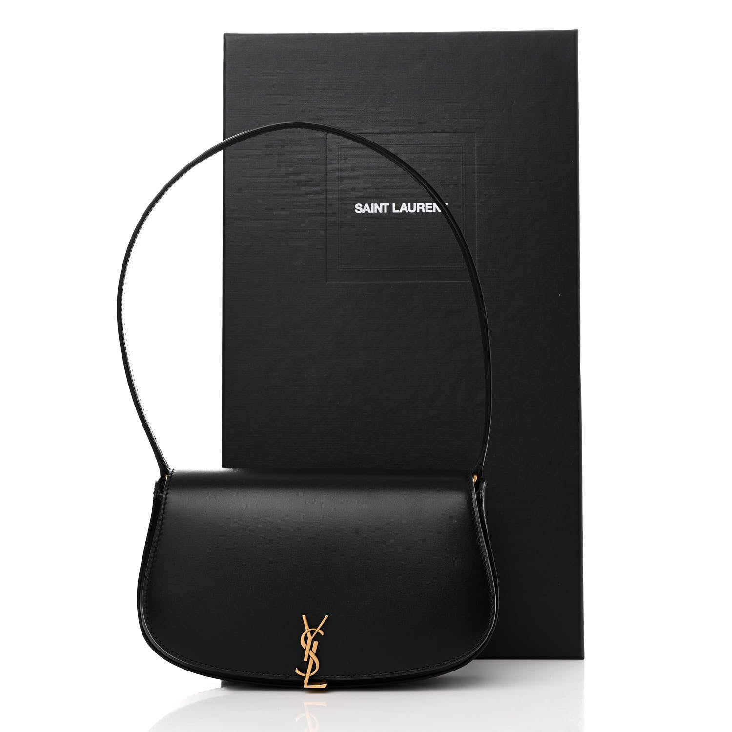 Saint Laurent Box Calfskin Mini Voltaire Shoulder Bag Black 12 of 12