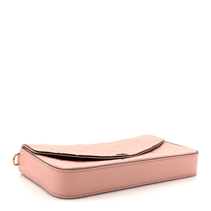 Louis Vuitton Empreinte Pochette Felicie Chain Wallet Rose Poudre 5 of 13