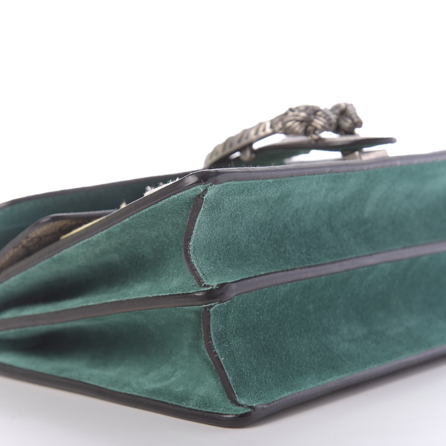 Gucci GG Supreme Monogram Willow Hill Embroidered Small Dionysus Shoulder Bag Emerald 6 of 11