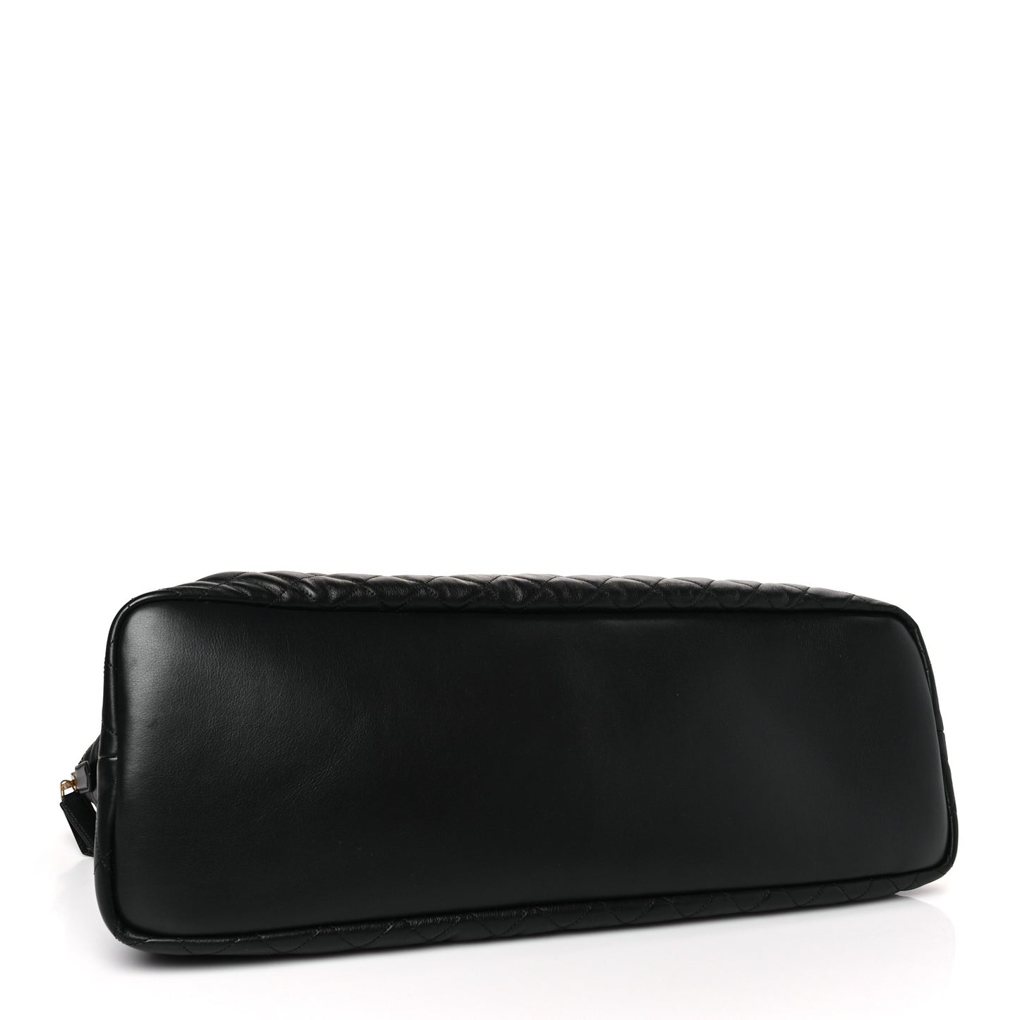 Calfskin Quilted ES Giant Travel Bag Black