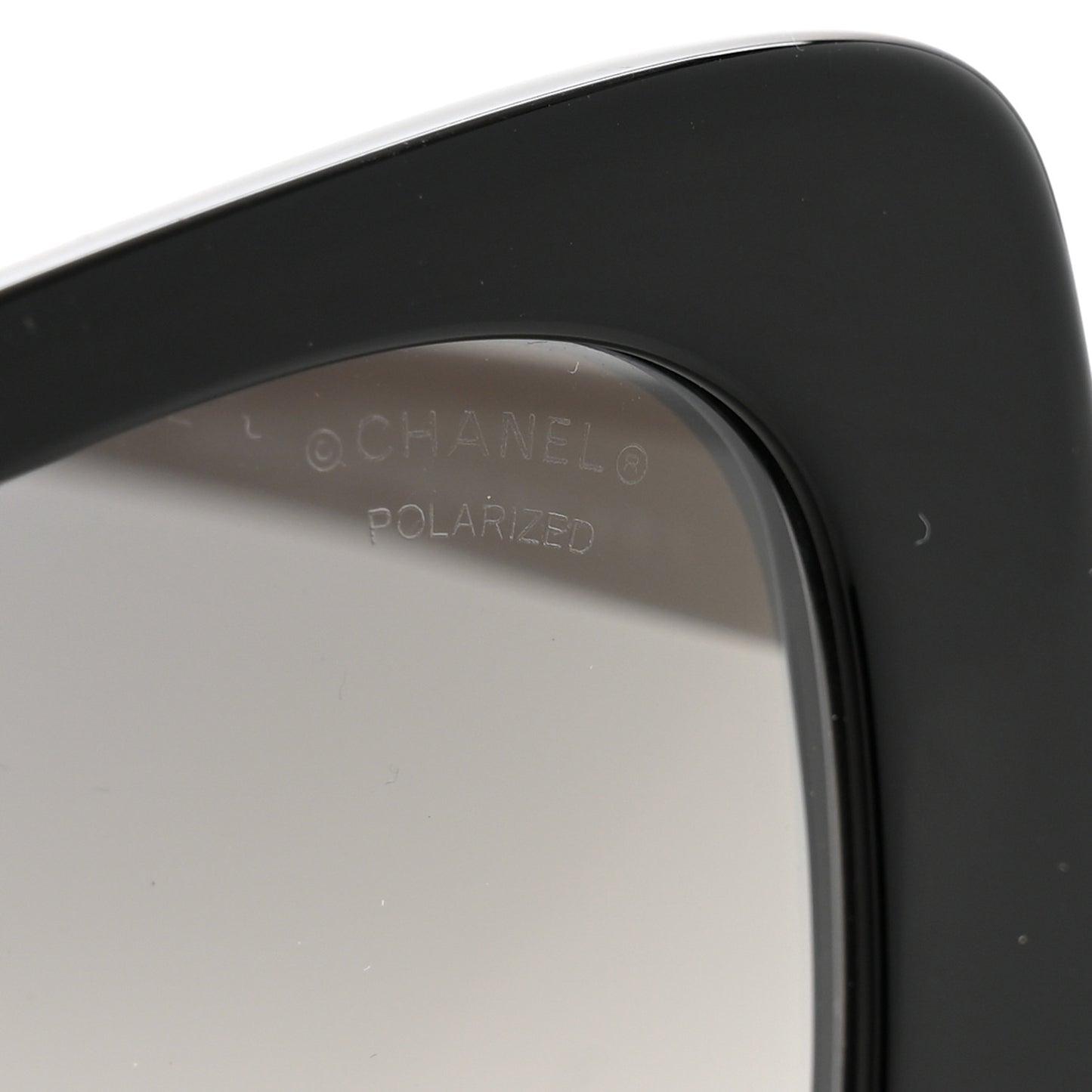 Acetate Rectangle Sunglasses 5504-A Black