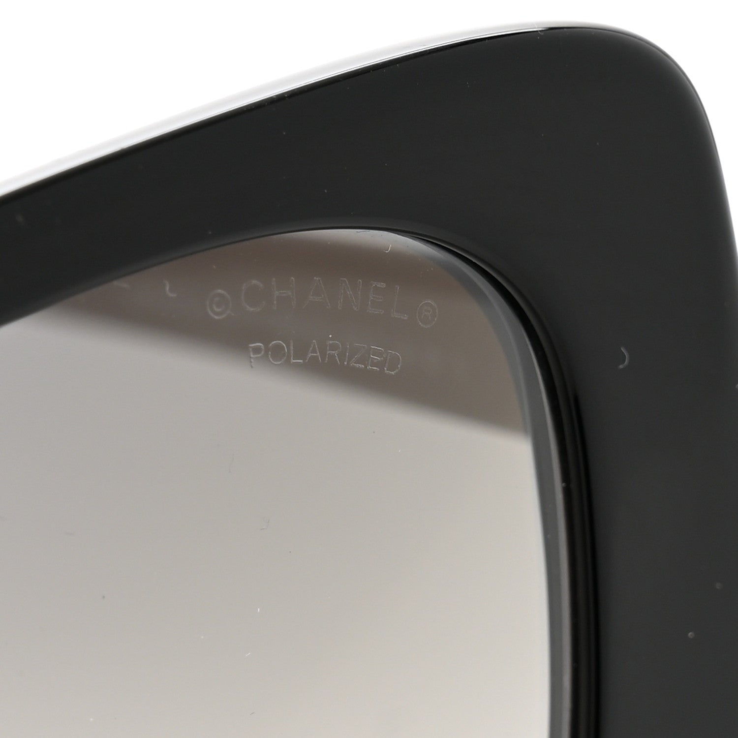 Chanel Acetate Rectangle Sunglasses 5504-A Black 7 of 7